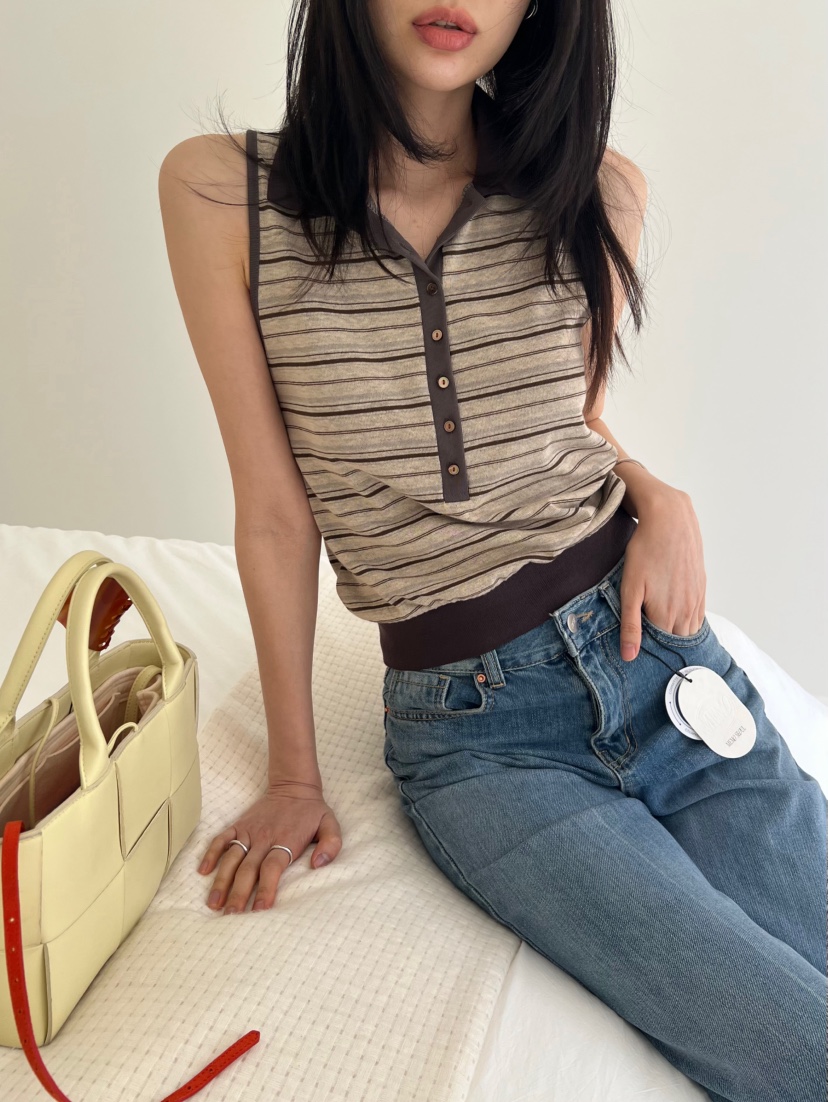 ME MO韓國東大門代購女裝新款人氣熱賣職業26春夏吊帶背心ME MO吊帶/背心