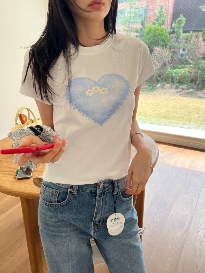 ME MO韓國代購女裝新款時尚休閑推薦職業26春夏熱賣人氣T恤ME MOT恤