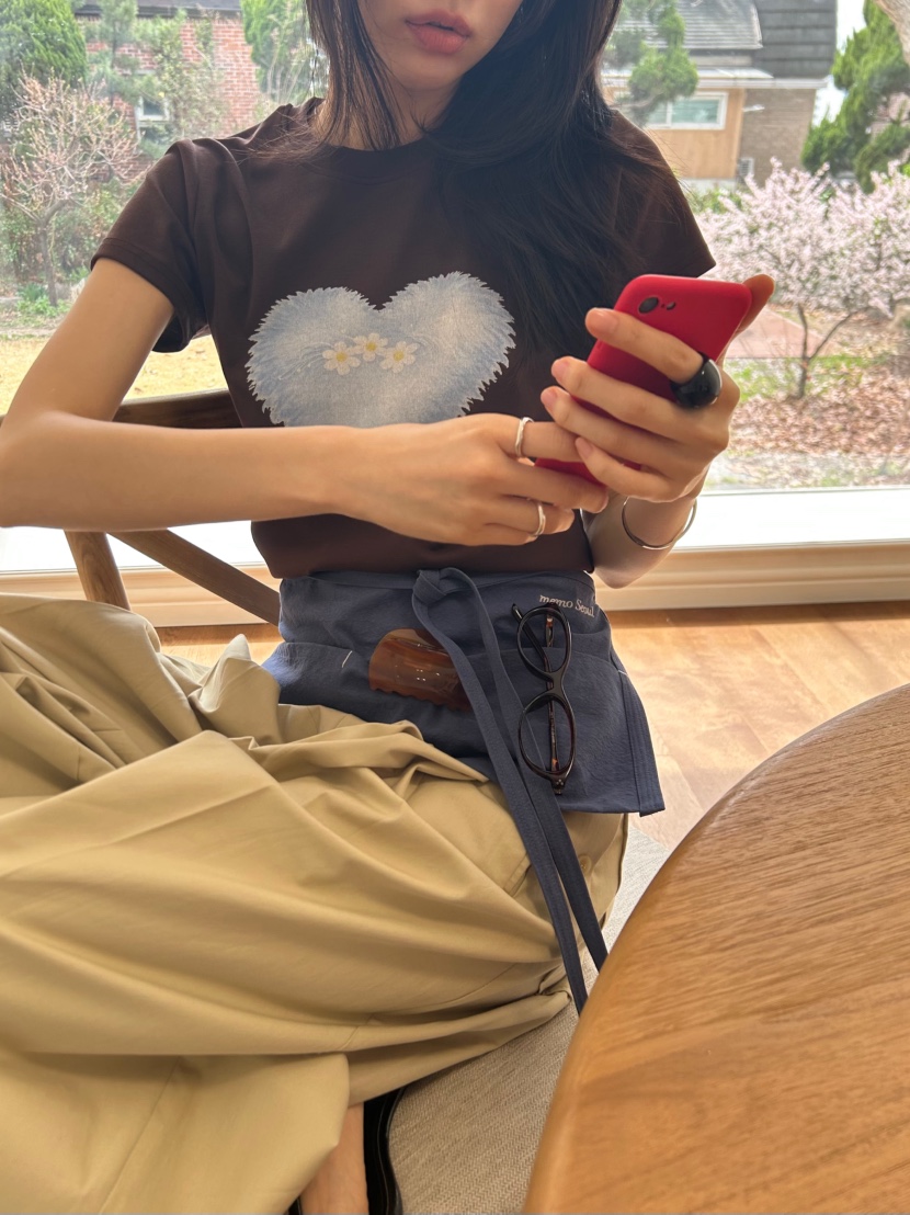 ME MO韓國代購女裝新款時尚休閑推薦職業26春夏熱賣人氣T恤ME MOT恤