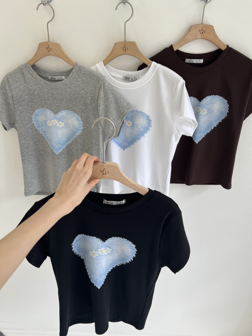 ME MO韓國代購女裝新款時尚休閑推薦職業26春夏熱賣人氣T恤ME MOT恤