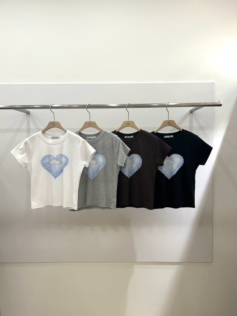 ME MO韓國代購女裝新款時尚休閑推薦職業26春夏熱賣人氣T恤ME MOT恤