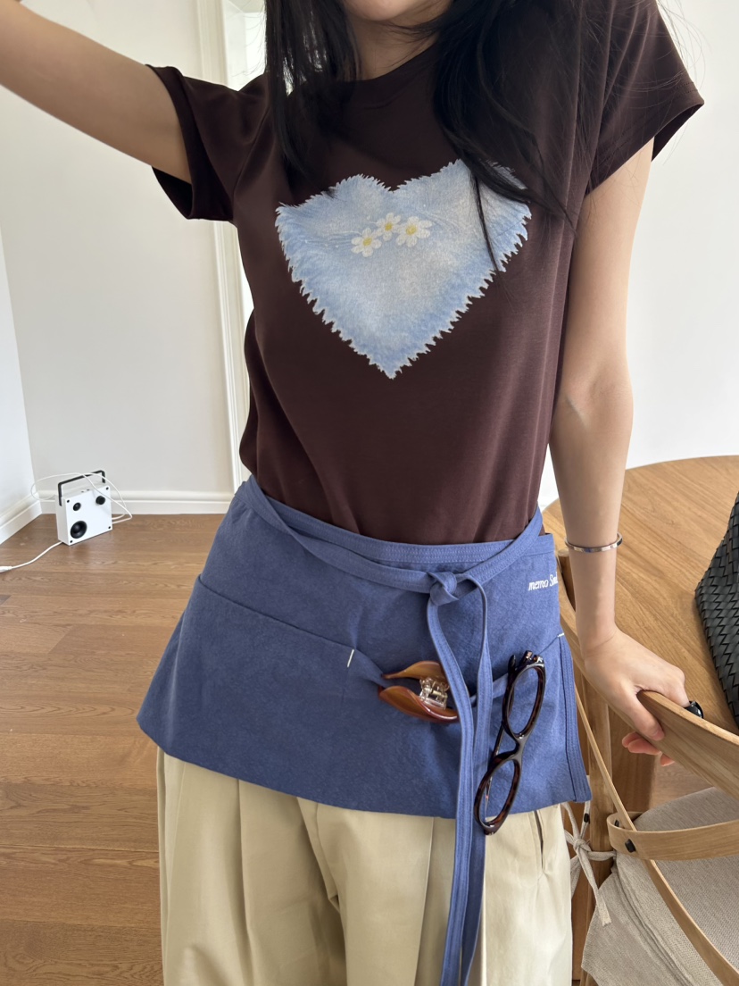 ME MO韓國代購女裝新款時尚休閑推薦職業26春夏熱賣人氣T恤ME MOT恤圖色2