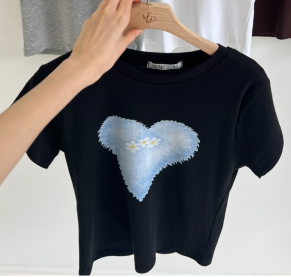 ME MO韓國代購女裝新款時尚休閑推薦職業26春夏熱賣人氣T恤ME MOT恤圖色4