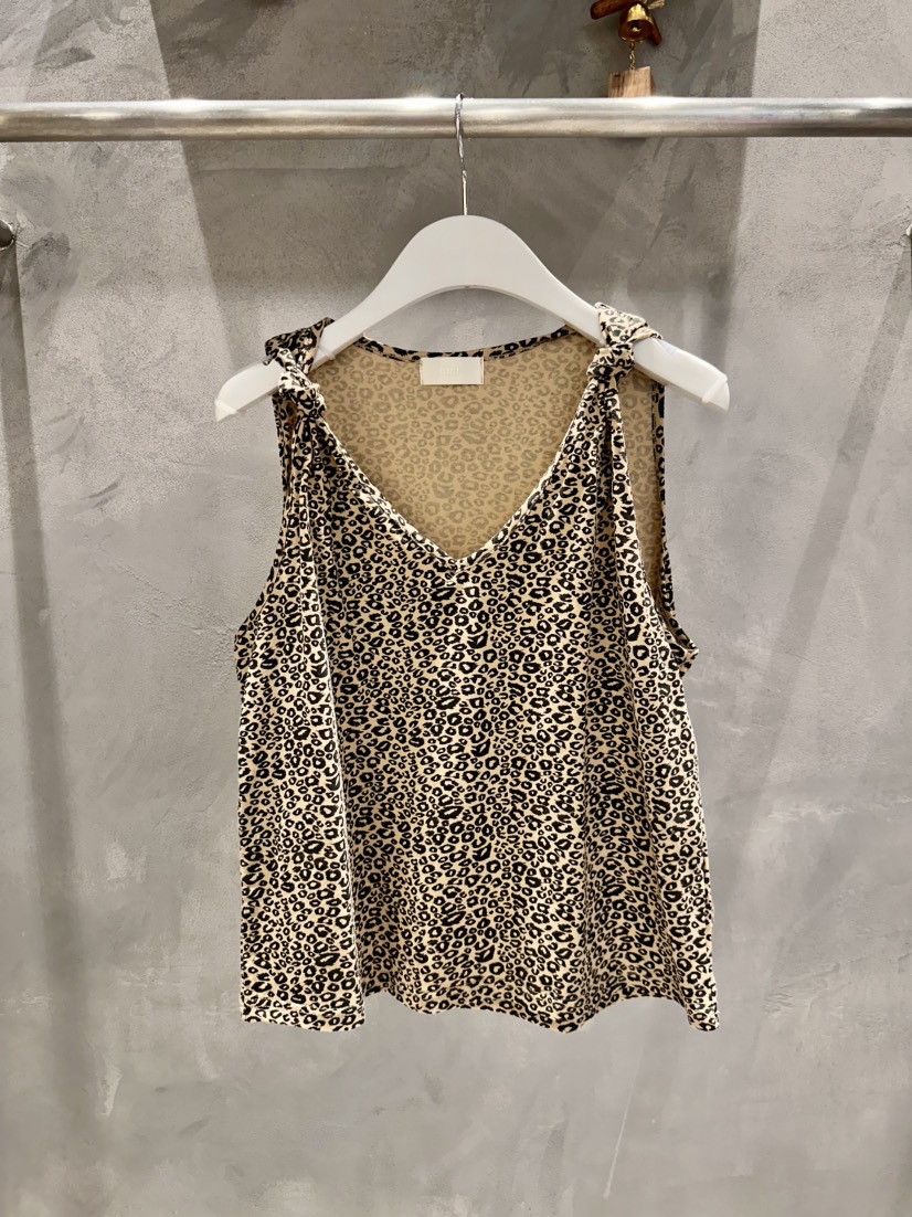 KIFF韓國東大門直郵女士新品時尚職業推薦熱賣吊帶背心豹紋KIFF吊帶/背心圖色2