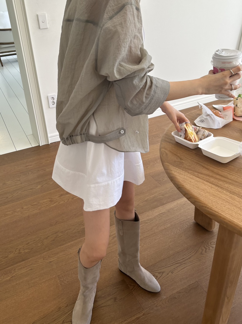 ME MO韓國直郵實拍女裝新品職業人氣襯衫蕾絲衫口袋褶皺ME MO襯衫/蕾絲衫