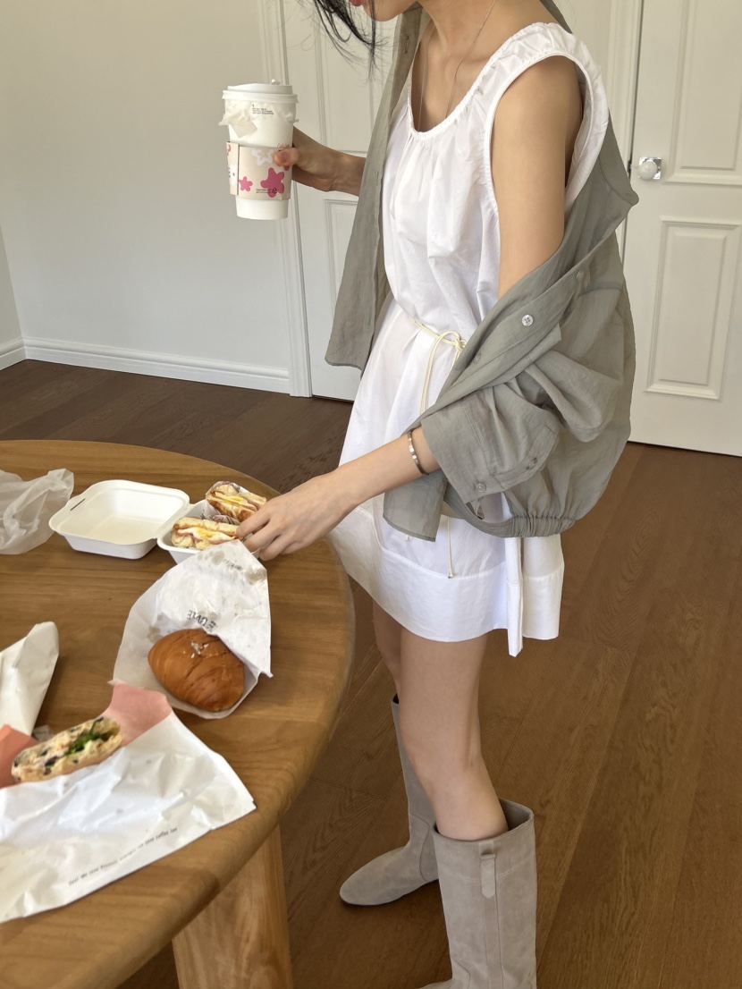 ME MO韓國直郵實拍女裝新品職業人氣襯衫蕾絲衫口袋褶皺ME MO襯衫/蕾絲衫