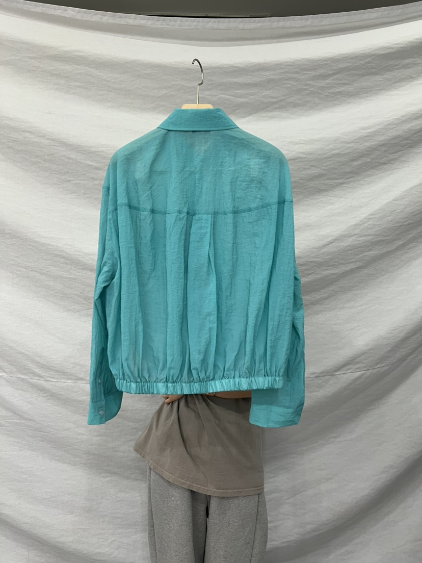 ME MO韓國直郵實拍女裝新品職業人氣襯衫蕾絲衫口袋褶皺ME MO襯衫/蕾絲衫