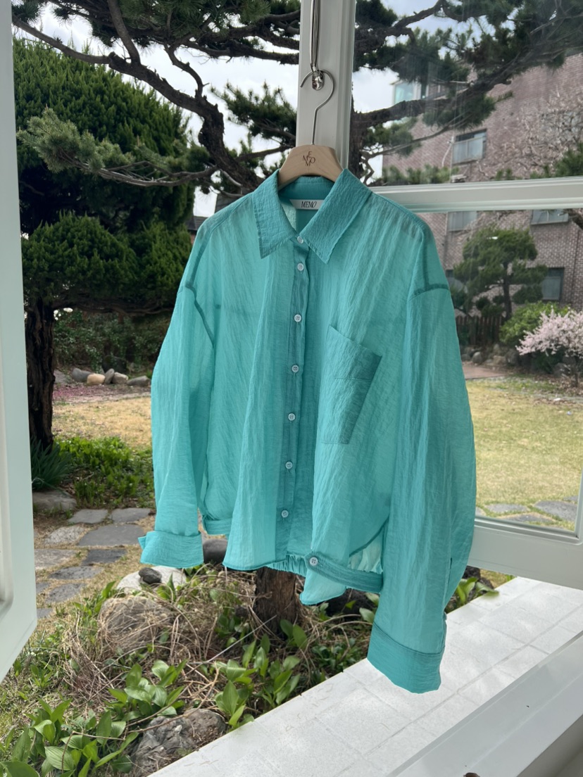 ME MO韓國直郵實拍女裝新品職業人氣襯衫蕾絲衫口袋褶皺ME MO襯衫/蕾絲衫圖色3