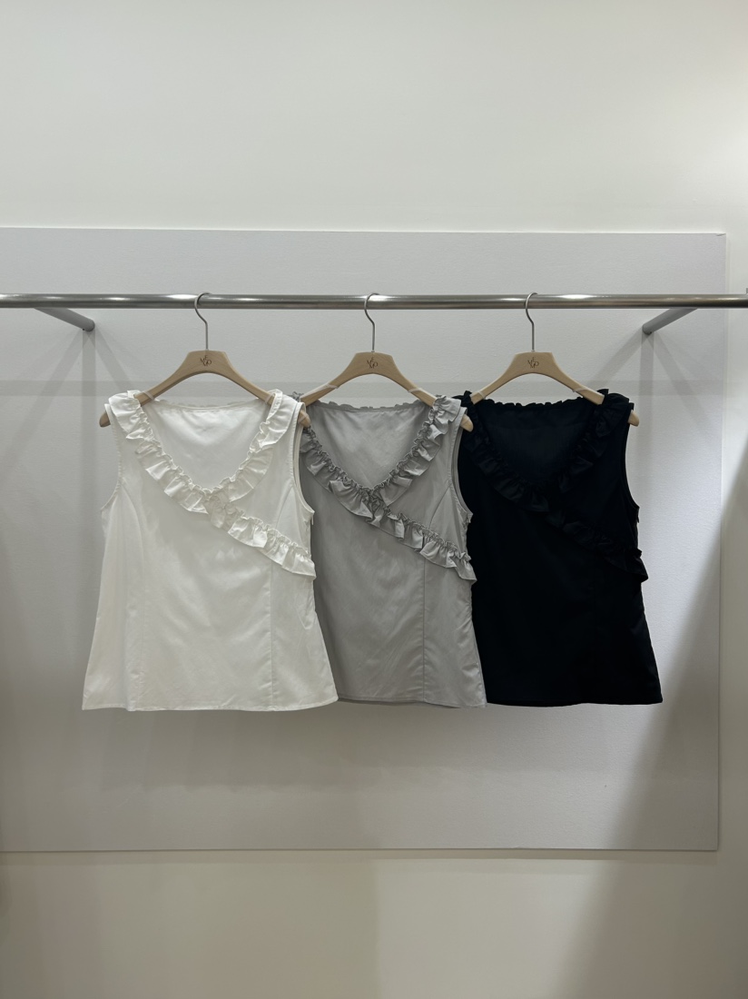 ME MO韓國直郵實拍女裝新品休閑襯衫蕾絲衫不含項鏈荷葉邊ME MO襯衫/蕾絲衫