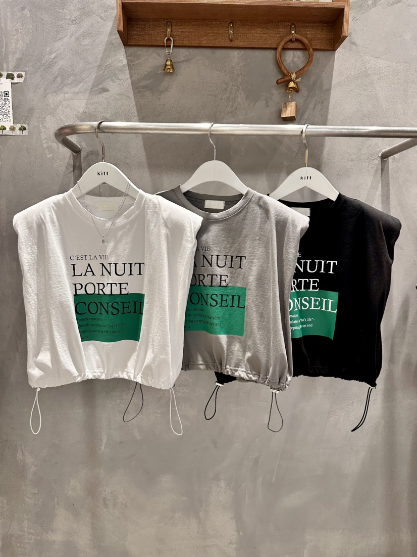 KIFF韓國直郵女士新款人氣推薦熱賣職業休閑時尚26春夏T恤KIFFT恤