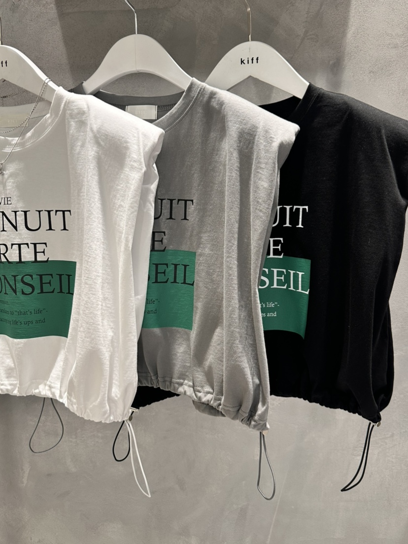 KIFF韓國直郵女士新款人氣推薦熱賣職業休閑時尚26春夏T恤KIFFT恤