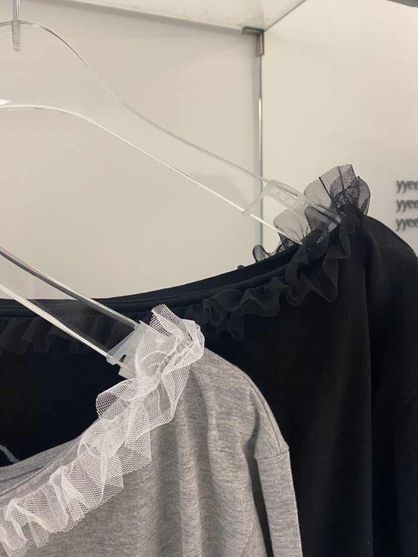 YES韓國直郵實拍女士新款人氣推薦熱賣職業時尚T恤不對稱緞YEST恤