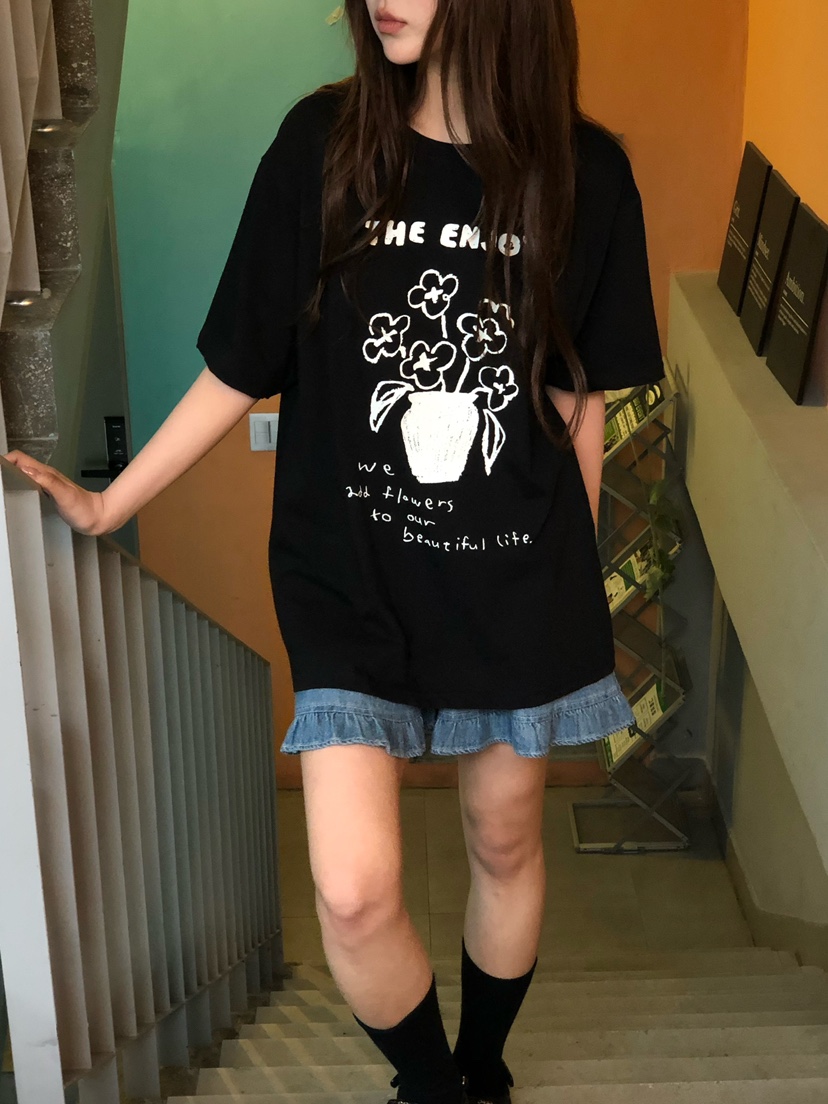 ONDO-P韓國東大門代購女裝新款人氣職業推薦26春夏休閑T恤ONDO-PT恤圖色3