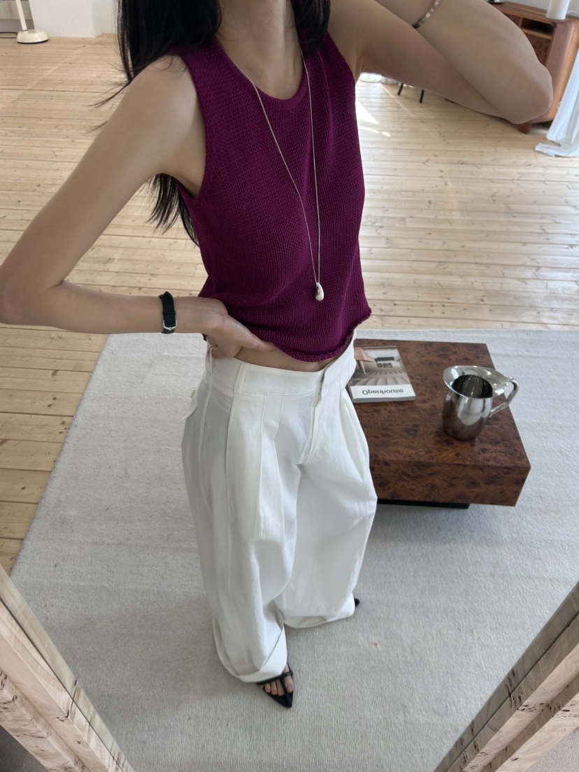 ME MO韓國代購女裝新款時尚熱賣職業26春夏休閑吊帶背心ME MO吊帶/背心