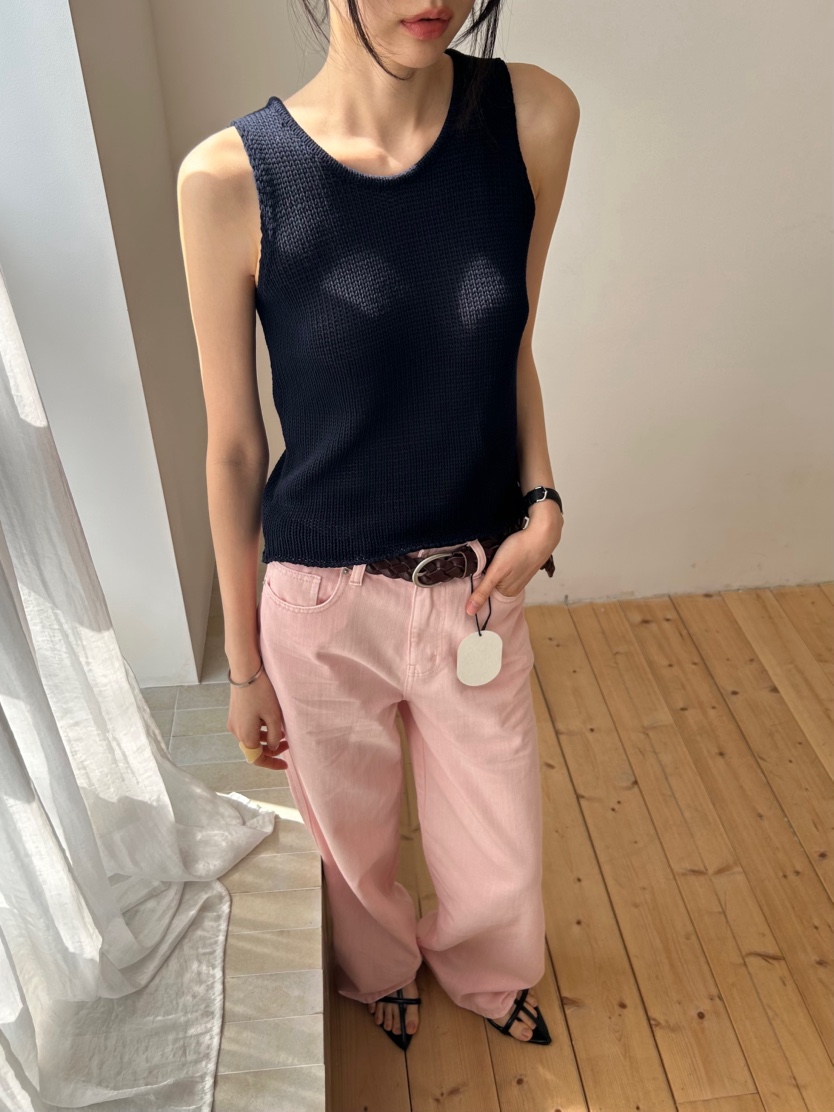 ME MO韓國代購女裝新款時尚熱賣職業26春夏休閑吊帶背心ME MO吊帶/背心