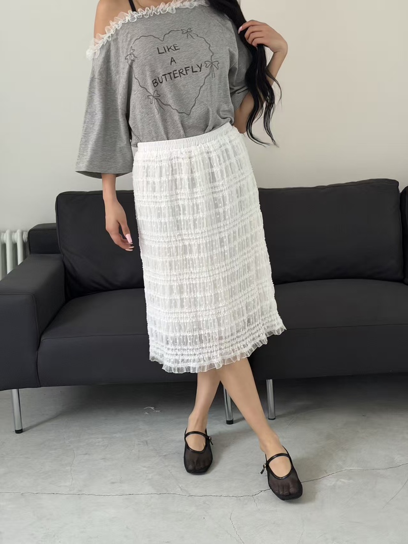 YES韓國直郵女裝新品時尚熱賣休閑推薦26春夏半身裙中短裙YES半身裙/中短裙