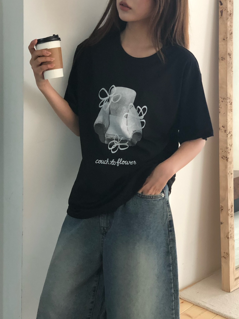 ONDO-P韓國東大門直郵女裝新品人氣職業26春夏推薦休閑T恤ONDO-PT恤圖色3