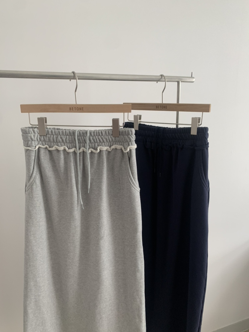 BETONE韓國代購女裝新品熱賣休閑推薦時尚人氣長裙毛圈布BETONE長裙