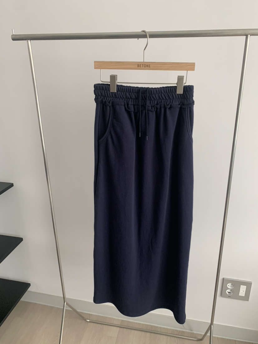 BETONE韓國代購女裝新品熱賣休閑推薦時尚人氣長裙毛圈布BETONE長裙圖色2