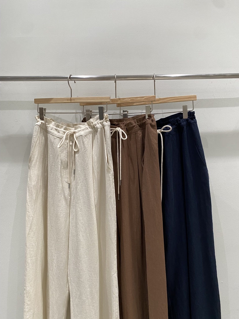 ONDO-P韓國代購女士新品休閑熱賣推薦職業26春夏休閑褲亞麻ONDO-P休閑褲