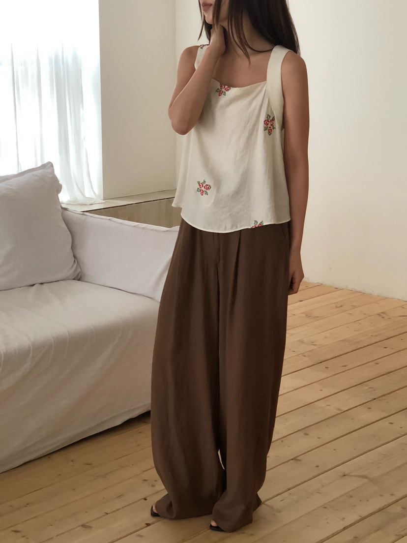 ONDO-P韓國代購女士新品休閑熱賣推薦職業26春夏休閑褲亞麻ONDO-P休閑褲