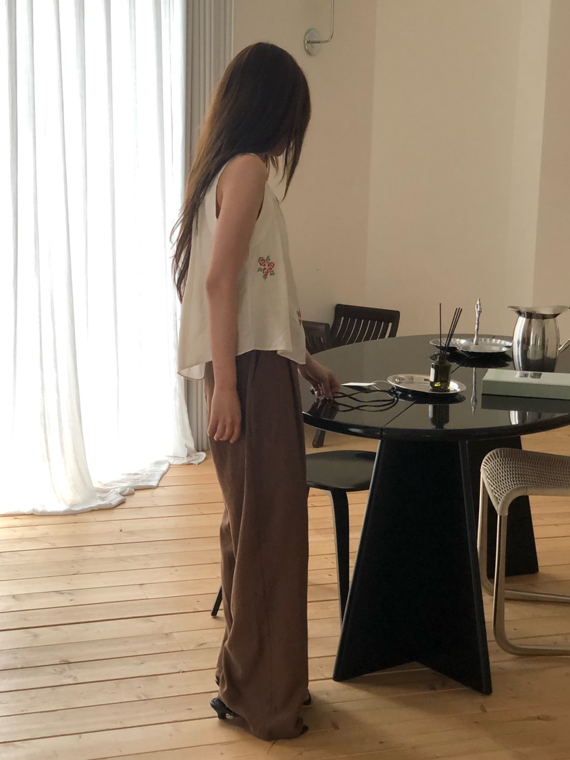 ONDO-P韓國代購女士新品休閑熱賣推薦職業26春夏休閑褲亞麻ONDO-P休閑褲