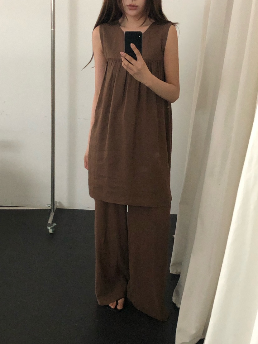 ONDO-P韓國代購女士新品休閑熱賣推薦職業26春夏休閑褲亞麻ONDO-P休閑褲