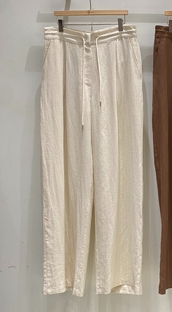 ONDO-P韓國代購女士新品休閑熱賣推薦職業26春夏休閑褲亞麻ONDO-P休閑褲圖色2