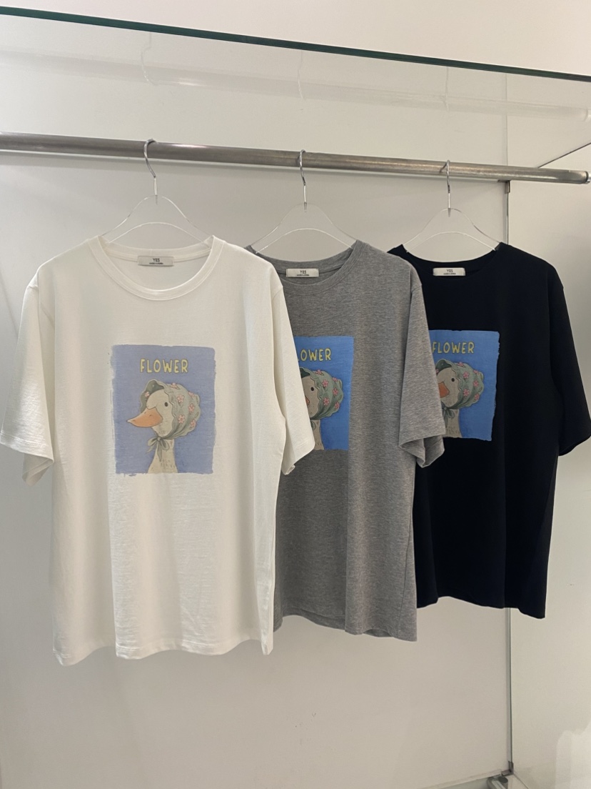 YES韓國東大門直郵女士新款26春夏人氣時尚職業熱賣推薦T恤YEST恤