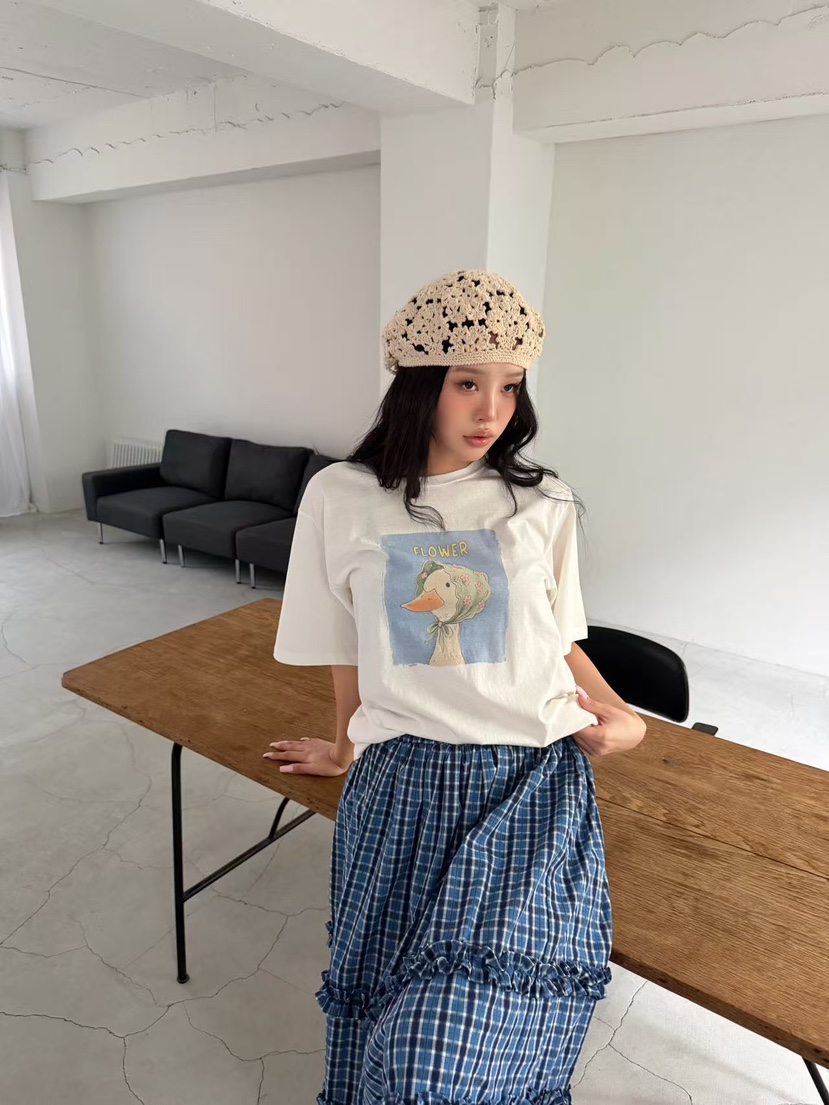 YES韓國東大門直郵女士新款26春夏人氣時尚職業熱賣推薦T恤YEST恤