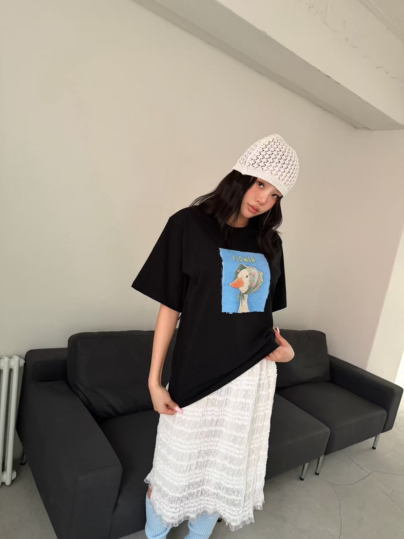 YES韓國東大門直郵女士新款26春夏人氣時尚職業熱賣推薦T恤YEST恤