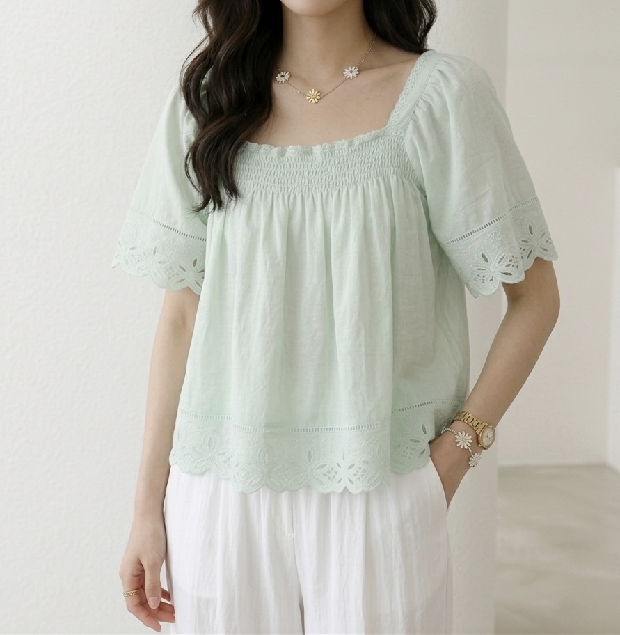 CORAL韓國東大門代購女裝新款熱賣人氣職業休閑襯衫蕾絲衫CORAL襯衫/蕾絲衫