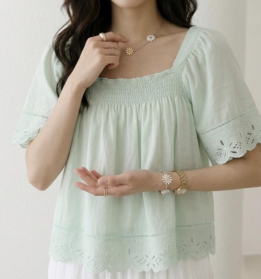 CORAL韓國東大門代購女裝新款熱賣人氣職業休閑襯衫蕾絲衫CORAL襯衫/蕾絲衫圖色1