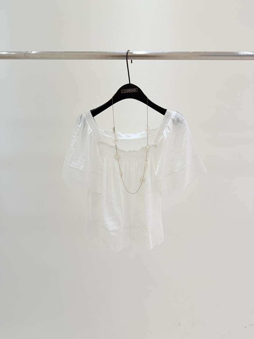 CORAL韓國東大門代購女裝新款熱賣人氣職業休閑襯衫蕾絲衫CORAL襯衫/蕾絲衫圖色2