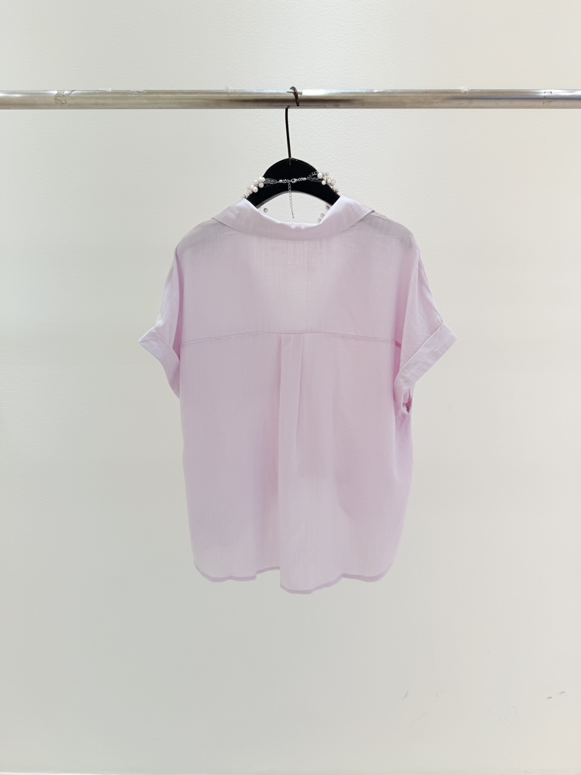 CORAL韓國代購女士新品熱賣人氣推薦襯衫蕾絲衫不含項鏈亞麻CORAL襯衫/蕾絲衫