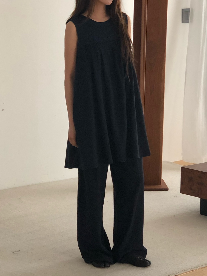 ONDO-P韓國東大門代購女士新品推薦職業休閑連衣裙絲帶亞麻ONDO-P連衣裙