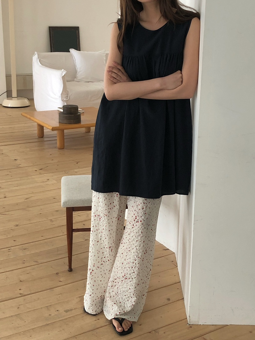 ONDO-P韓國東大門代購女士新品推薦職業休閑連衣裙絲帶亞麻ONDO-P連衣裙