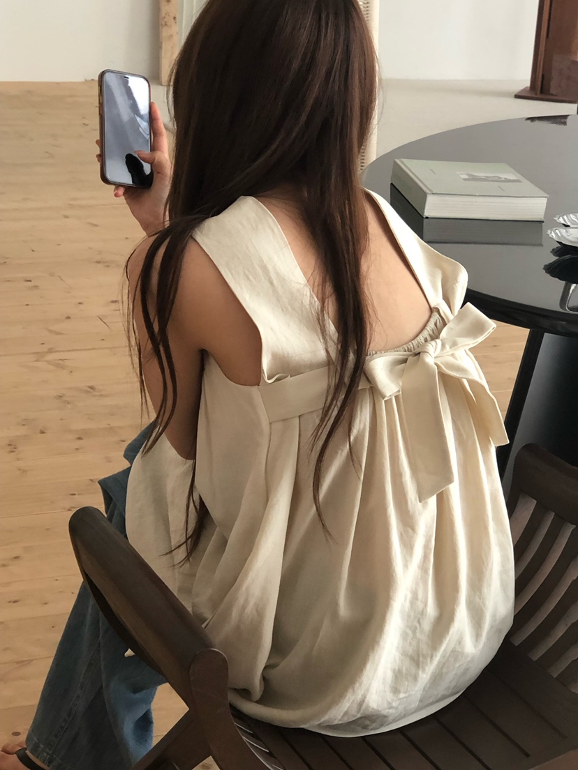 ONDO-P韓國東大門代購女士新品推薦職業休閑連衣裙絲帶亞麻ONDO-P連衣裙