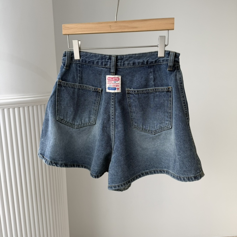 PALETTE-Q韓國東大門直郵女裝新品熱賣時尚26春夏牛仔褲口袋PALETTE-Q牛仔褲