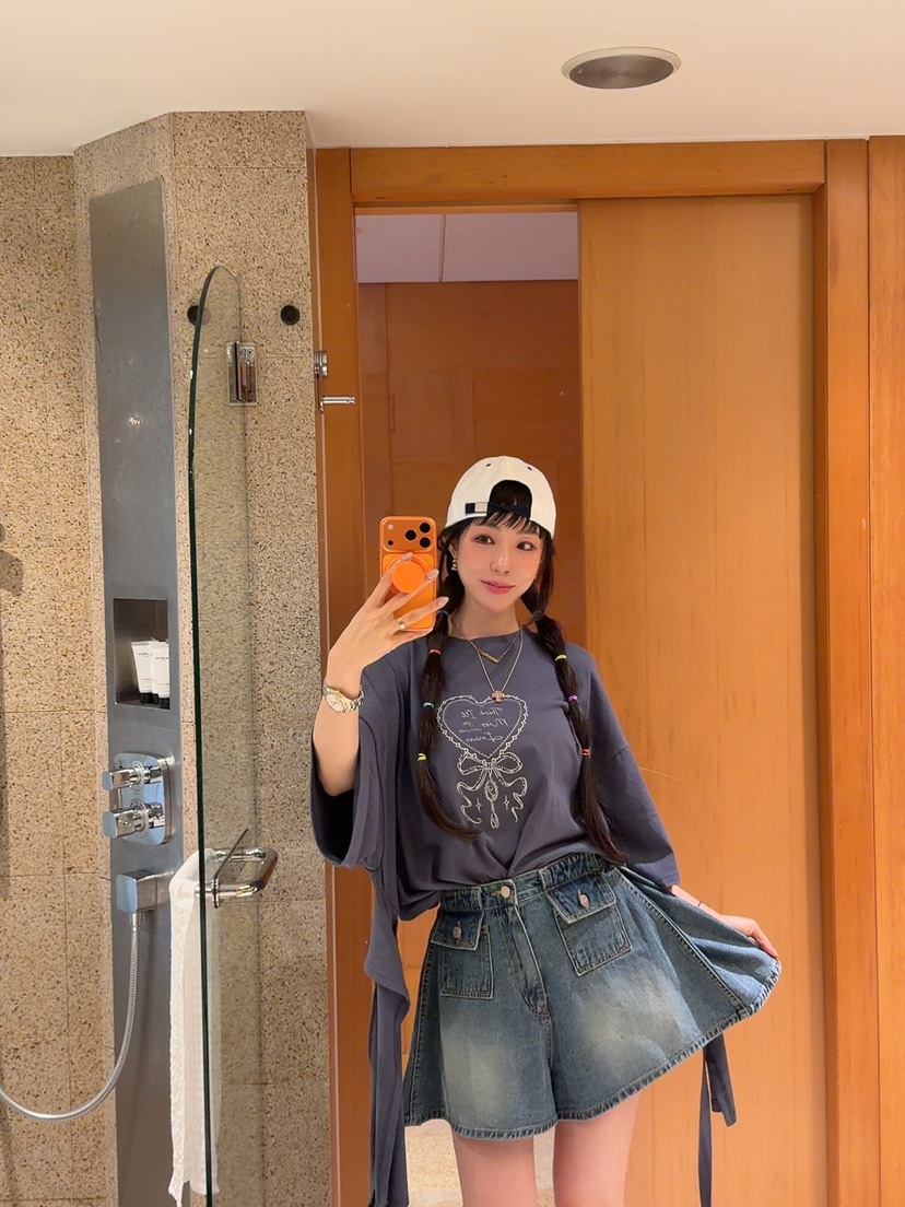 PALETTE-Q韓國東大門直郵女裝新品熱賣時尚26春夏牛仔褲口袋PALETTE-Q牛仔褲