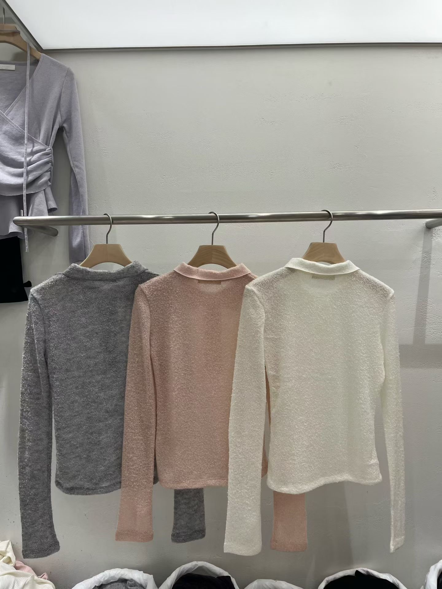 PLEASE/WW韓國代購女裝新款推薦時尚熱賣休閑26春夏長袖T恤PLEASE/WW長袖T恤