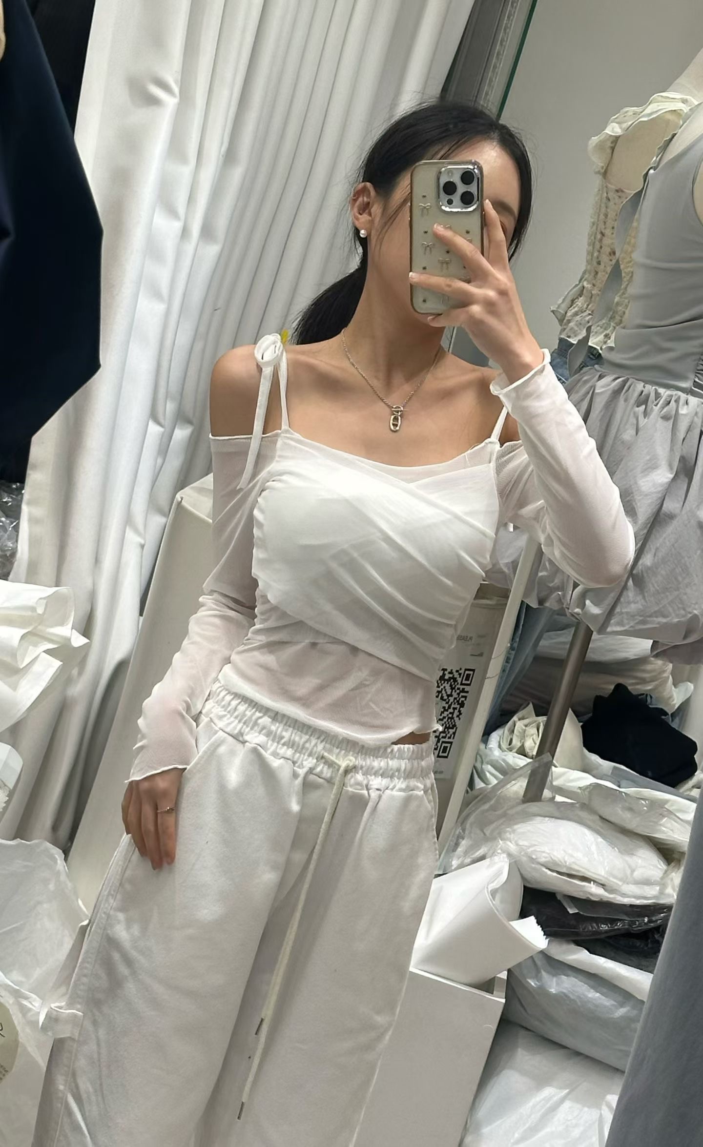 PLEASE/WW韓國代購女士新款真品推薦休閑時尚人氣長袖T恤PLEASE/WW長袖T恤