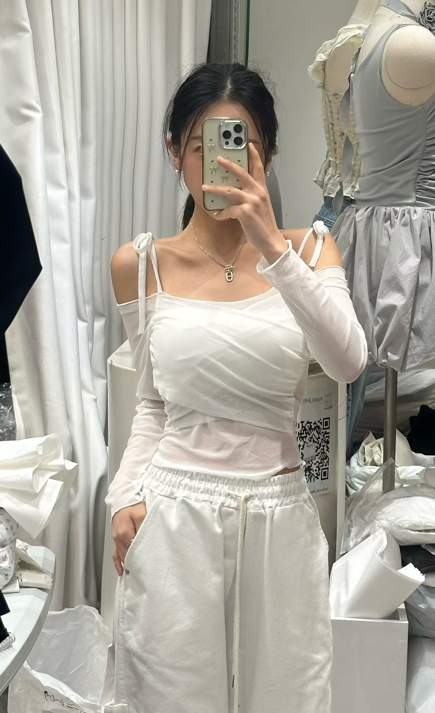 PLEASE/WW韓國代購女士新款真品推薦休閑時尚人氣長袖T恤PLEASE/WW長袖T恤