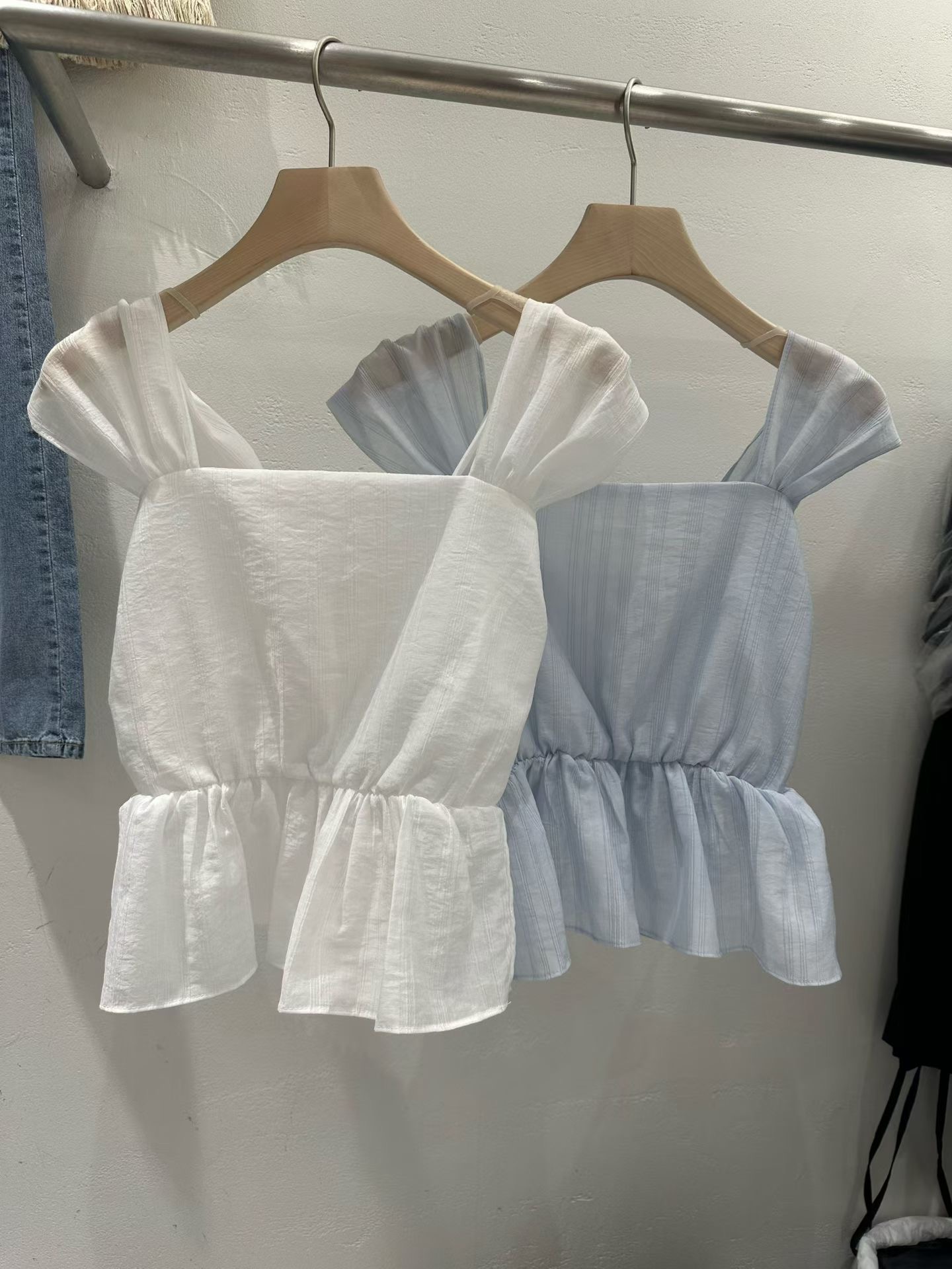 PLEASE/WW東大門直郵女裝新品人氣熱賣時尚休閑襯衫蕾絲衫PLEASE/WW襯衫/蕾絲衫