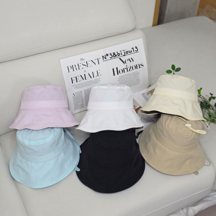 N3韓國直郵女士新品休閑熱賣人氣推薦時尚帽子漁夫帽絲帶N3帽子