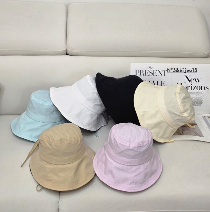 N3韓國直郵女士新品休閑熱賣人氣推薦時尚帽子漁夫帽絲帶N3帽子