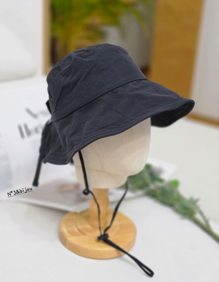 N3韓國直郵女士新品休閑熱賣人氣推薦時尚帽子漁夫帽絲帶N3帽子