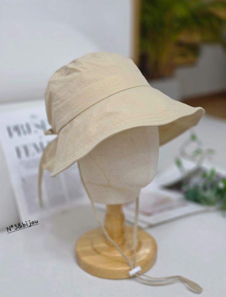 N3韓國直郵女士新品休閑熱賣人氣推薦時尚帽子漁夫帽絲帶N3帽子