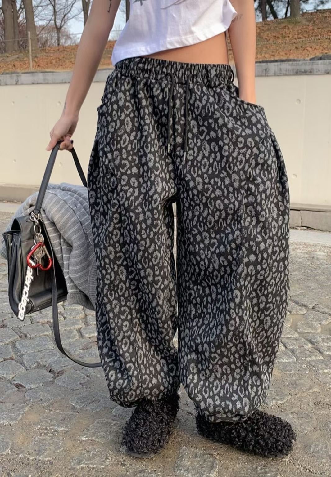 PLEASE/WW東大門直郵女裝新品時尚推薦休閑26春夏休閑褲豹紋PLEASE/WW休閑褲圖色1