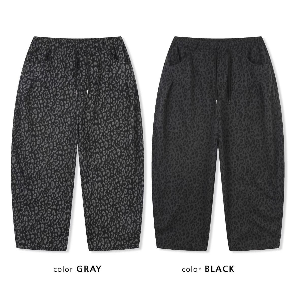 PLEASE/WW東大門直郵女裝新品時尚推薦休閑26春夏休閑褲豹紋PLEASE/WW休閑褲圖色2左二色